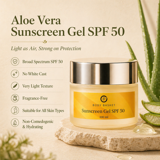 Aloe Vera Sunscreen Gel SPF 50 | 100 gm