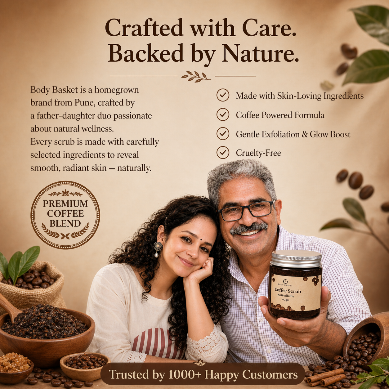 Anti-Cellulite Coffee Scrub | for Smooth & Energized Skin | 50 gm