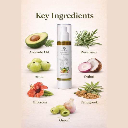 Avocado & Rosemary Hair Oil | 26 Herbs for Hair Growth & Scalp Nourishment |100 ML