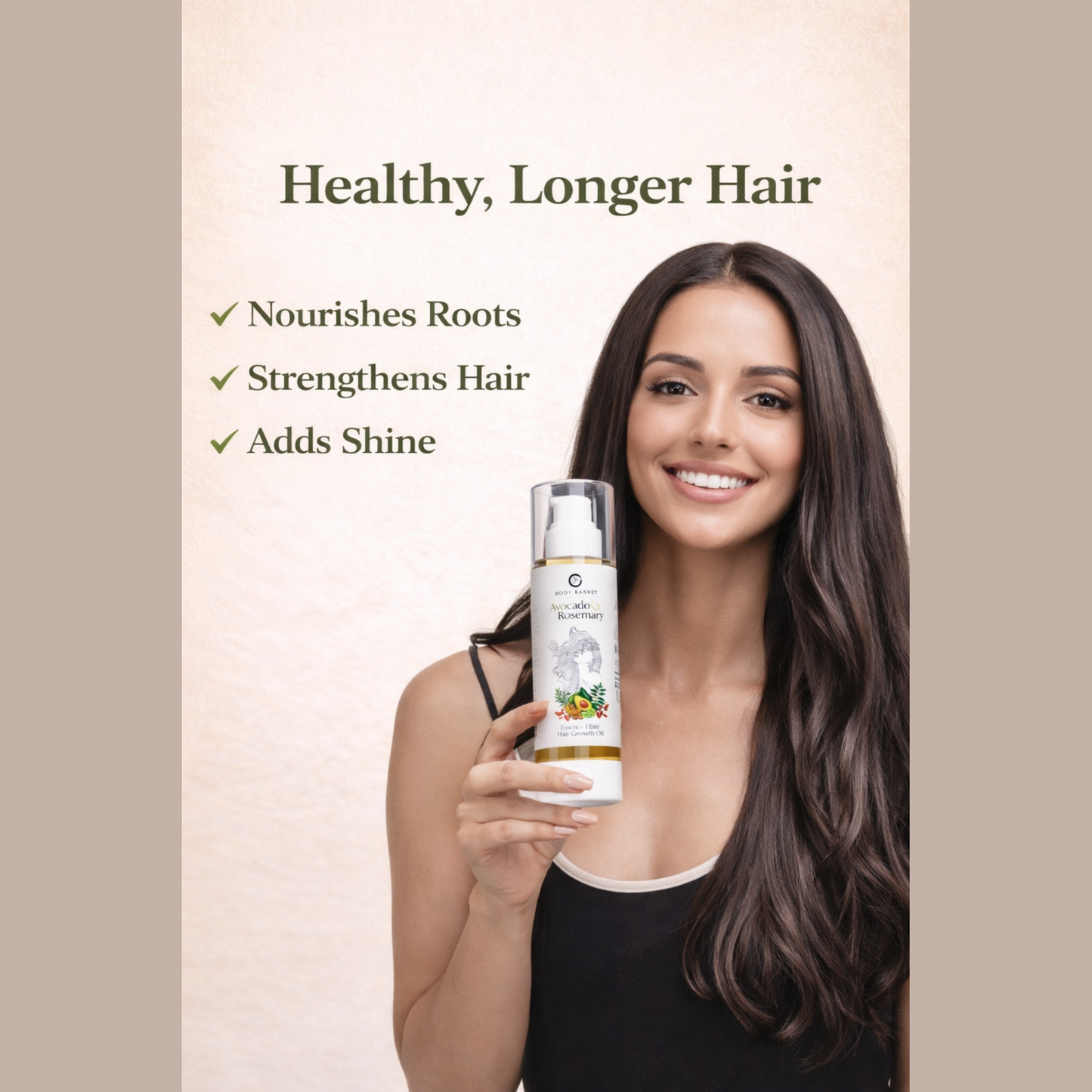 Avocado & Rosemary Hair Oil | 26 Herbs for Hair Growth & Scalp Nourishment |100 ML
